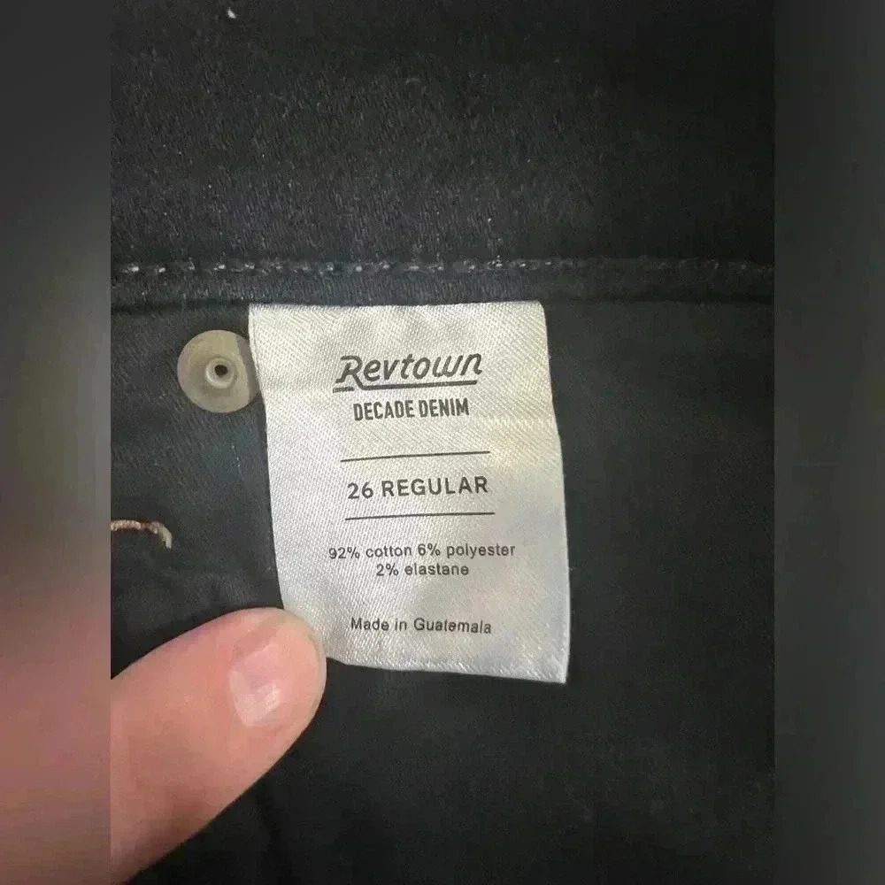 Revtown Decade Denim Women’s Dark Wash Skinny Jeans - Size 26R - Picture 7 of 7